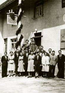 Einweihung Meierhof 1953 durch Elsa und Adolf Wiestler Einweihung Meierhof 1953 durch Elsa und Adolf Wiestler