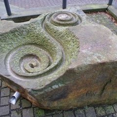 Murmelspirale&comma; Sandstein