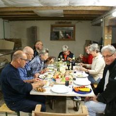 Der erste Abend im Atelier - kuschelig zwischen Bullerjan und Stapler