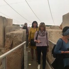 Besichtigung am Tag 1: Der überdachte neolithische Tempel von Tarxien