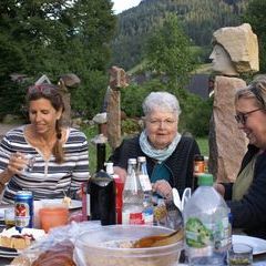 Nach dem ersten Arbeitstag - abends am Altar