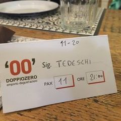 Gleich am ersten Abend im DoppioZero - reserviert für die Tedeschi ;-)