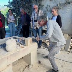 Besuch des Ateliers von Renzo Buttazzo mit dem zweiten Kurs.