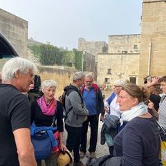 Abschied nach Brindisi von den fliegenden Teilnehmern.