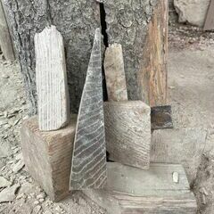 Stilleben der Holzkeile