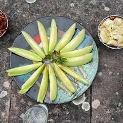 Am Sonntag gab es dann Italienisches&period; Antipasti mit Melone &period;&period;&period;