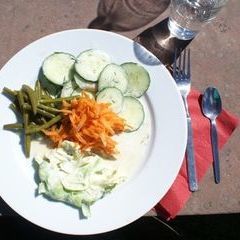 Das Maierhof Menü: Salatgarnitur als Vorspeise