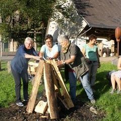 Feuer bauen - dieses Mal mit Frauenpower !