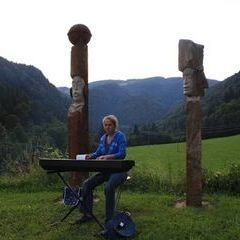 Die abendliche Musikshow am Naturdekolleté