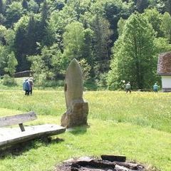 Noch schnell vor dem Dessert Buße tun :-) Der schnelle Gang in die Kapelle ...