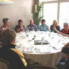 Der runde Tisch im "Beauséjour" in Colmar
